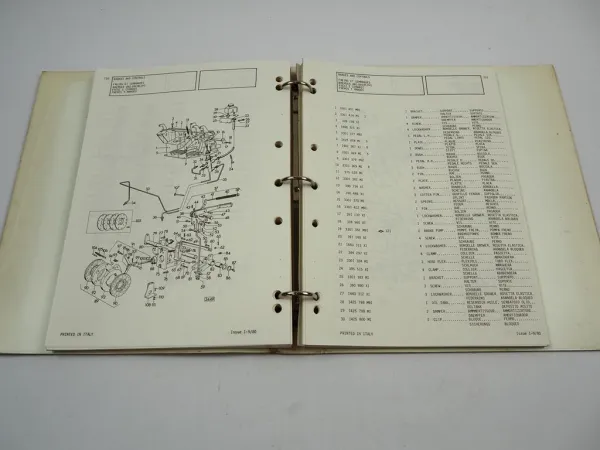 Massey Ferguson MF 254 S Traktor Tracteur Ersatzteilliste Parts List 1980