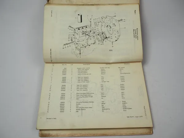 Massey Ferguson MF 254 Traktor Parts List Catalogue Pieces de Rechange 1978