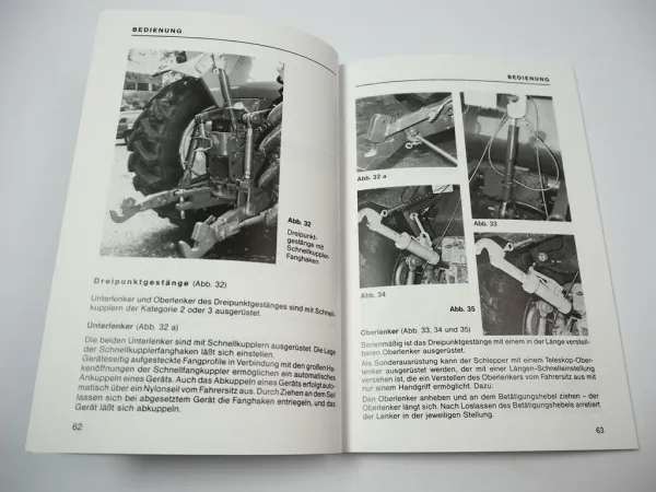 Massey Ferguson MF 2625 2645 2685 2725 Kabinen Allrad Schlepper Betriebsanleitung 1985