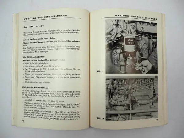 Massey Ferguson MF 275 MP 8G A Schlepper Betriebsanleitung Bedienung 1977