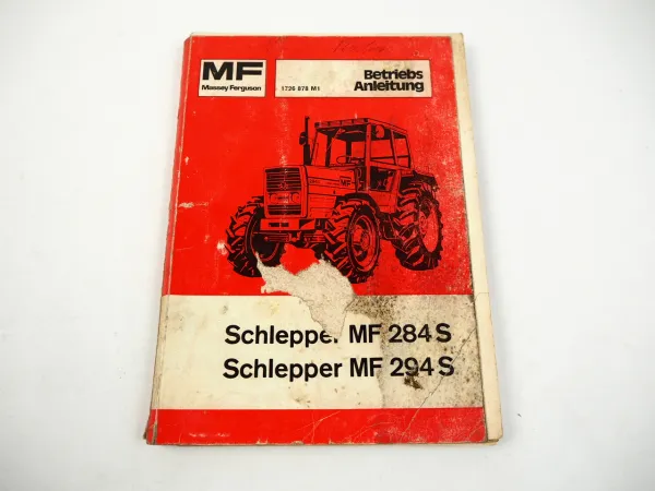 Massey Ferguson MF 284S 284AS 294S 294AS Bedienungsanleitung