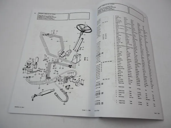 Massey Ferguson MF 293 Traktor Ersatzteilliste Parts Book Pieces de Rechange 1985