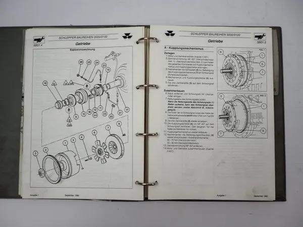 Massey Ferguson MF 3000 3100 Werkstatthandbuch Reparaturanleitung 1992/94