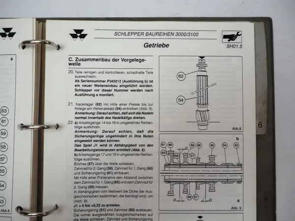 Massey Ferguson MF 3000 3100 Werkstatthandbuch Reparaturanleitung 1992/94