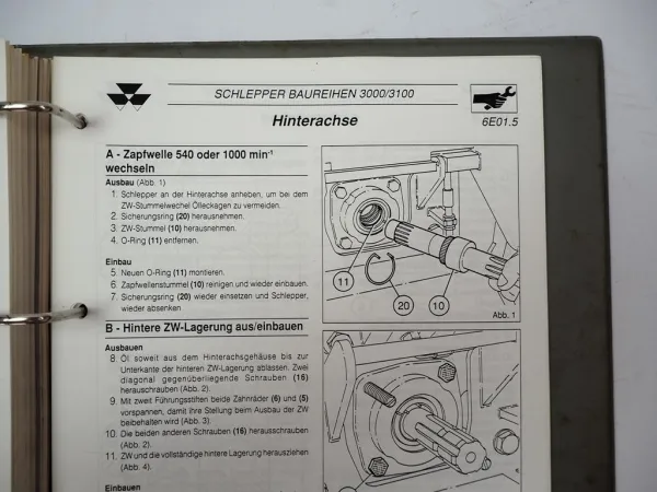 Massey Ferguson MF 3000 3100 Werkstatthandbuch Reparaturanleitung 1992/94