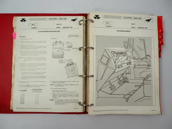 Massey Ferguson MF 3000er Baureihe Werkstatthandbuch Reparaturanleitung 1987