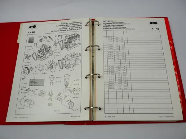 Massey Ferguson MF 3050 - 3095 3115 3120 3125 Richtzeitenliste Werkstatt 91/95 Massey Ferguson MF 3050 - 3095 3115 3120 3125 Richtzeitenliste Werkstatt 91/95