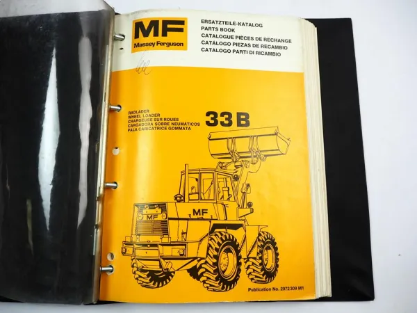 Massey Ferguson MF 33B Hanomag B8c Radlader Ersatzteilliste Parts List 1976/78