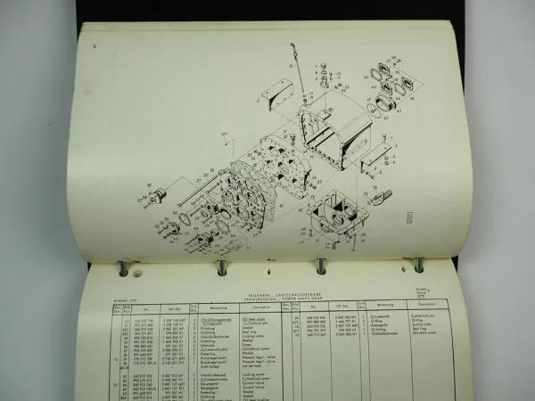 Massey Ferguson MF 33B Hanomag B8c Radlader Ersatzteilliste Parts List 1976/78