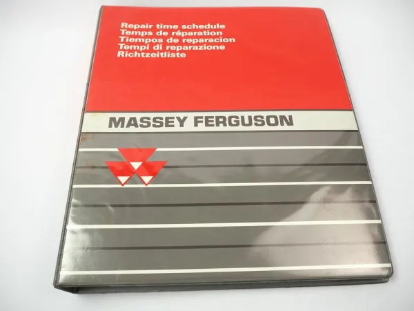 Massey Ferguson MF 340 350 355 360 362 365 Richtzeitenliste Werkstattbuch 1995