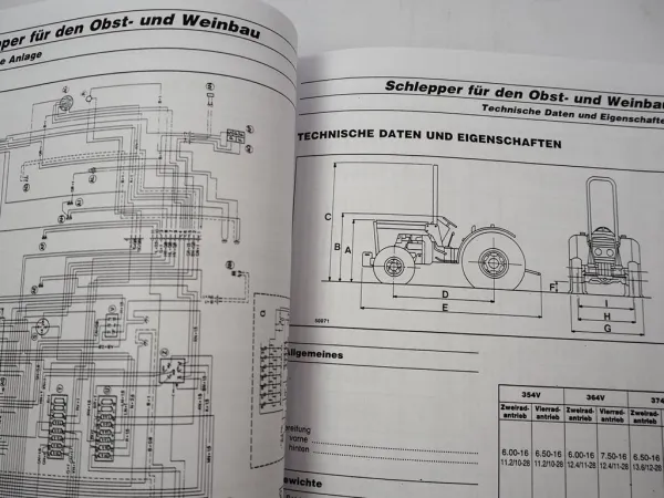 Massey Ferguson MF 354 364 374 384 394 S - F - V Betriebsanleitung