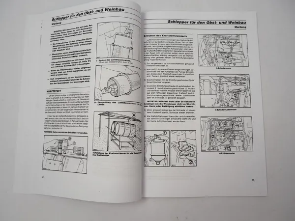 Massey Ferguson MF 354 364 374 384 394 S - F - V Betriebsanleitung