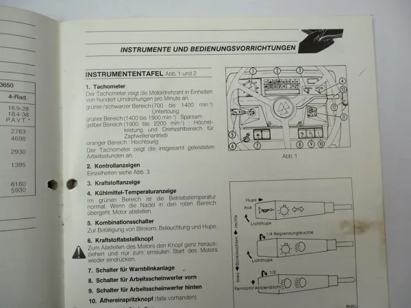 Massey Ferguson MF 3610 3630 3650 Schlepper Betriebsanleitung 1987