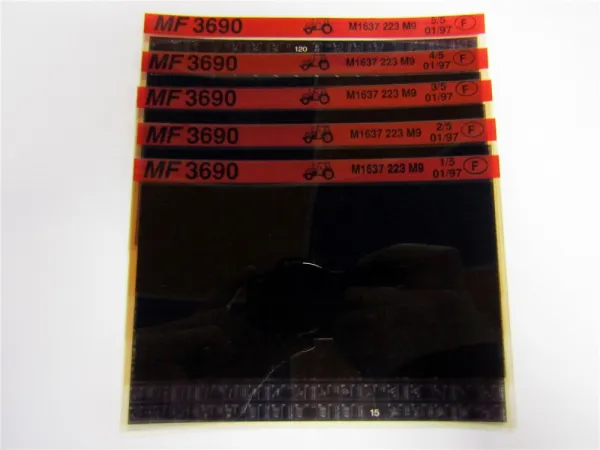 Massey Ferguson MF 3690 Ersatzteilliste Microfich 01/1997