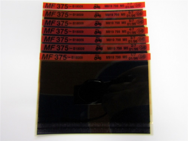 Massey Ferguson MF 375 Ersatzteilliste Microfiche 01/1996