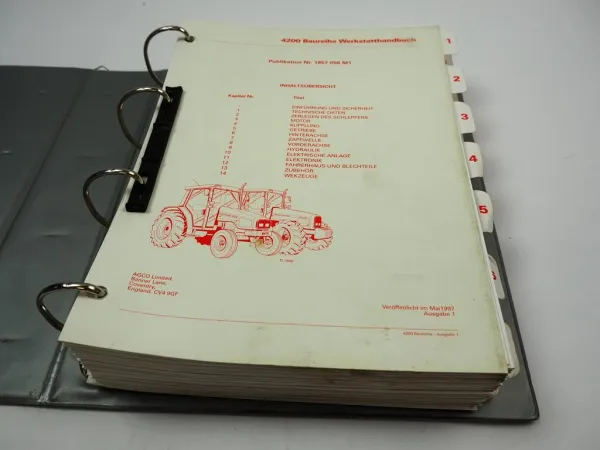 Massey Ferguson MF 4215 4220 4225 4235 4240 4243 4245 4253 - 4270 Werkstatthandbuch Reparaturleitfaden