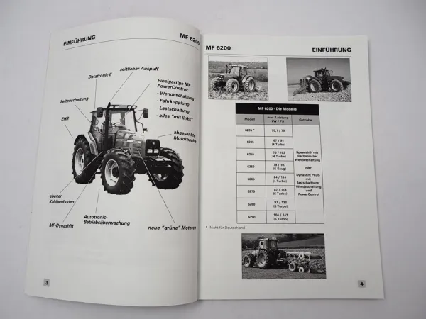 Massey Ferguson MF 6235 6245 6255 6265 6260 6270 6280 6290 Produktinformation
