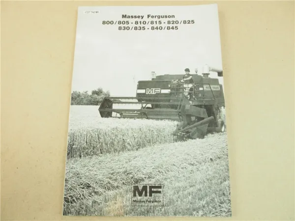 Massey Ferguson MF 800 805 810 815 820 825 830 835 845 Bedienung Wartung