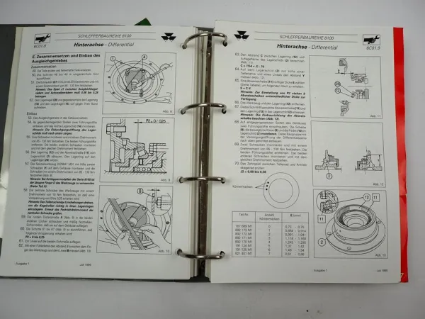 Massey Ferguson MF 8110 8120 8130 8140 8150 8160 Werkstatthandbuch Reparaturleitfaden