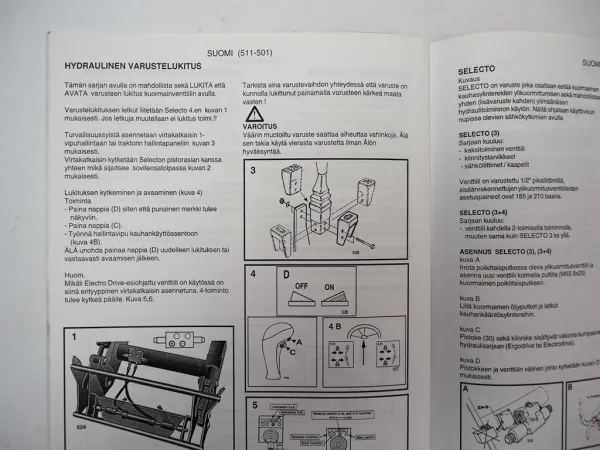 Massey Ferguson MF 871 872 873 874 875 876 877 Loader Instruktionsbok 1997