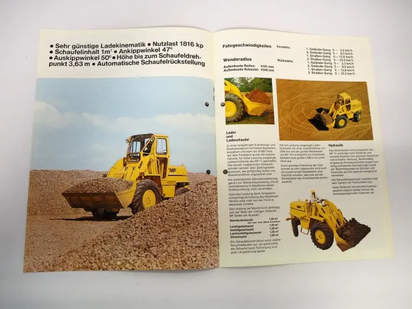 Massey Ferguson MF11 Radlader Prospekt 1971