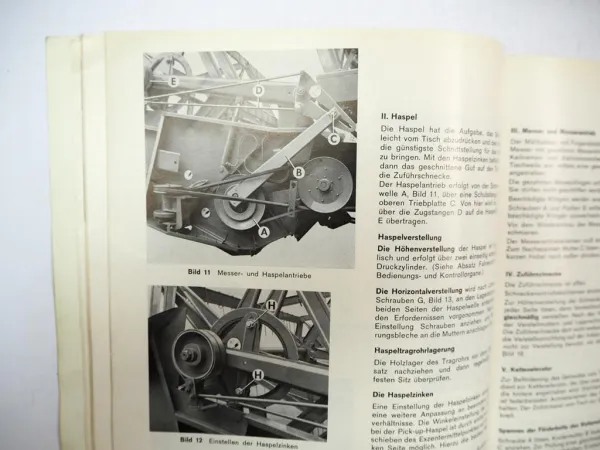 Massey Ferguson MF187 Mähdrescher Betriebsanleitung Ersatzteilliste 1971