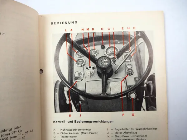Massey Ferguson MF188 MF188 A Schlepper Betriebsanleitung Bedienung 1972