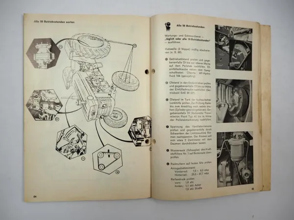 Massey Ferguson MF188 MF188 A Schlepper Betriebsanleitung Bedienung 1972