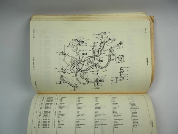 Massey Ferguson MF33 Wheel Loader Radlader Parts Book Ersatzteilliste 1970/71