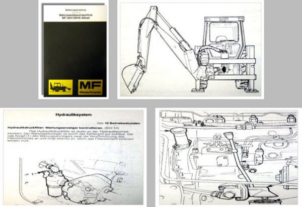 Massey Ferguson MF50H MF50HX und Allrad Bedienungsanleitung Wartung
