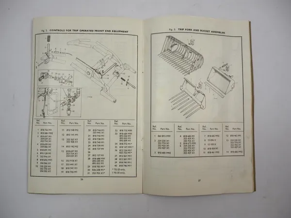 Massey Ferguson MF735 Loader Operator Instuction Book TE20 FE35 MF765 Tractor
