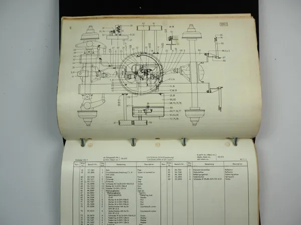 Massey Ferguson W250C Hanomag M5 Hydraulikbagger Ersatzteilliste Parts Book 1976