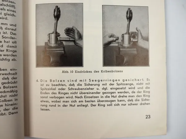 Maybach HL54 TUKRM Motor im Sd.Kfz.6 Beschreibung und Behandlung 1940 Wehrmacht