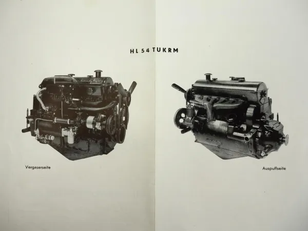 Maybach HL54TUKRM Motor im Sd.Kfz.6 Ersatzteilliste 1940 Wehrmacht