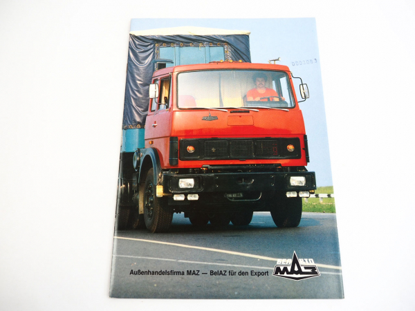 MAZ BelAZ LKW Kipper Sattelzug Truck Prospekt 1988 Minsk