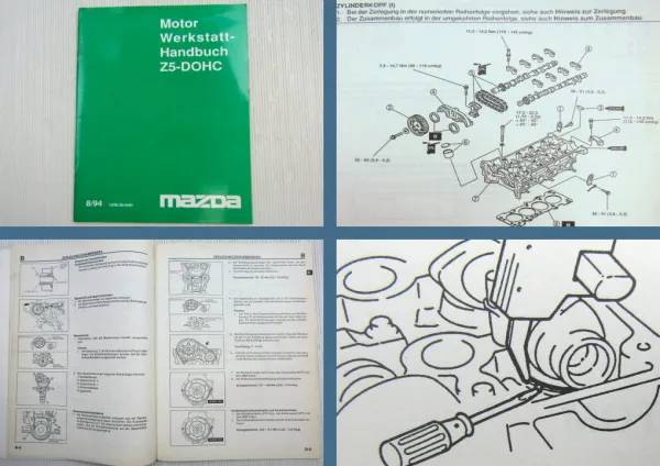 Mazda 323 BA 1.5 Z5 Reparaturanleitung DOHC Motor Werkstatthandbuch 1994