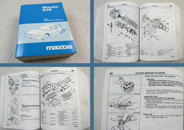 Mazda 626 MX-6 MX6 Type GE Workshop Manual Service Manual 1994 engine FS / KL