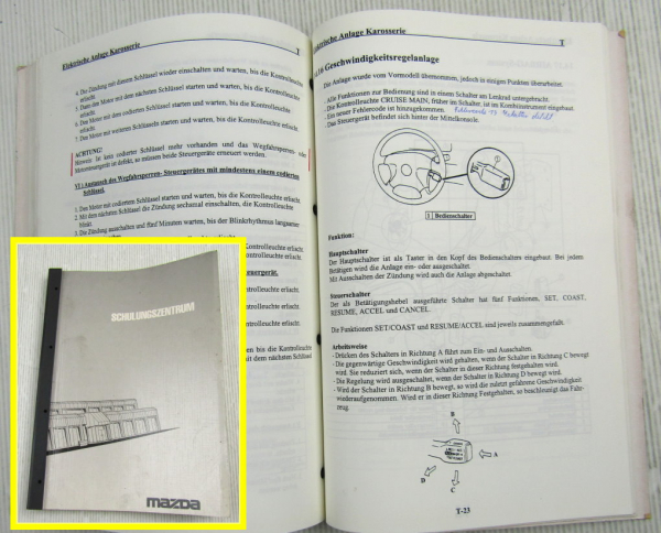 Mazda 626GF 323BA Schulungshandbuch Service Training Einführungsschrift 07/1997