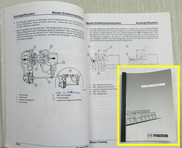 Mazda Motormanagement CT-L3003 Benzin Schulungshandbuch Werkstatthandbuch 2007