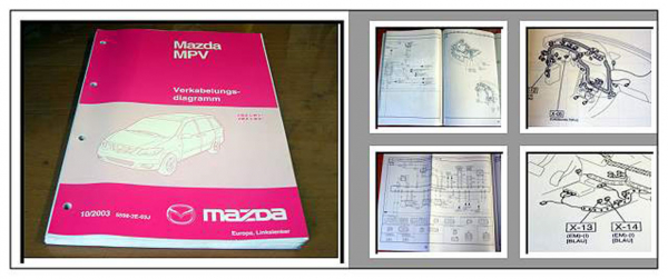 Mazda MPV Schaltpläne Elektrik Werkstatthandbuch 10/ 2003