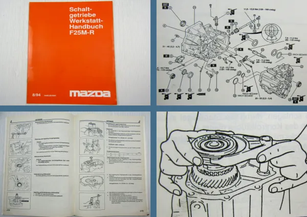 Mazda MX-3 und Mazda 323 Getriebe F25M-R Werkstatthandbuch 1994