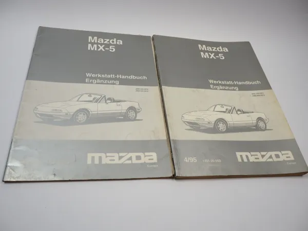 Mazda MX-5 NA Werkstatthandbuch Ergänzung 4/95 + 10/1995 Reparaturanleitung