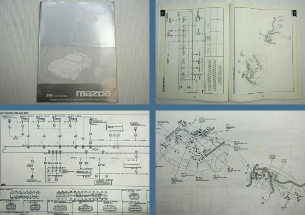 Mazda MX-5 NB Schaltpläne Elektrik Schaltplan Werkstatthandbuch 3 / 1998