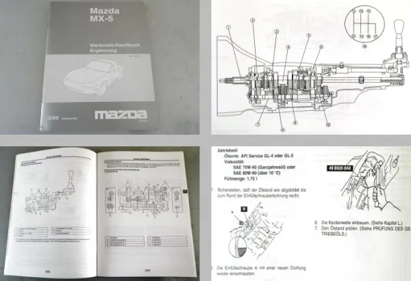 Mazda MX-5 NBWerkstatthandbuch Ergänzung 1999 ab Fg-Nr. JMZ NB18P60 100001