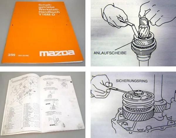 Mazda MX5 Mazda RX8 Schaltgetriebe Y16M-D Werkstatthandbuch 1999 MX-5 RX-8
