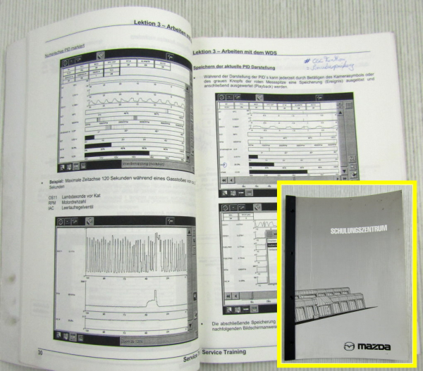 Mazda WDS Tester Basistraining Schulungshandbuch Werkstatthandbuch 03/2001