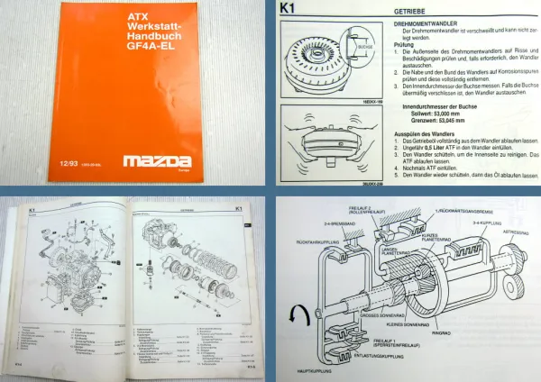 Mazda Xedos 9 Automatikgetriebe GF4A-EL ATX Werkstatthandbuch 1993