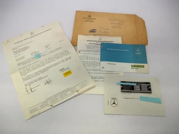 MB-trac 1300 1 Fabrikschild Ausnahmegenehmigung reduzierte Fahrgeschwindigkeit 79