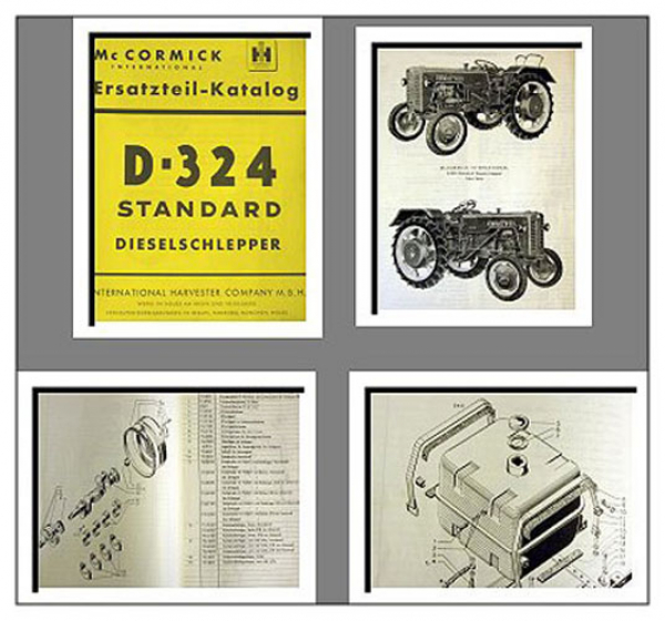 Mc Cormick D-324 Standard Ersatzteilliste 1959