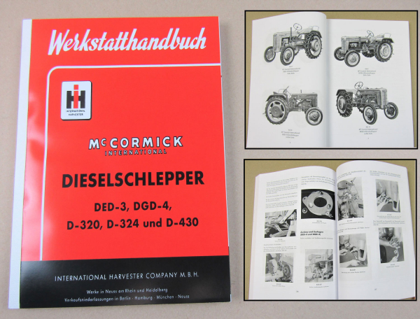 Mc Cormick D320 D324 D430 DED3 DGD4 Werkstatthandbuch